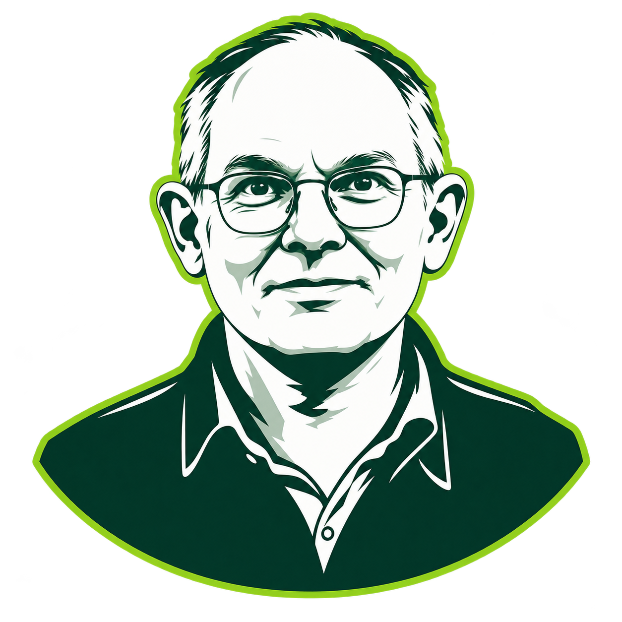 Gestileerd portret van Peter van der Kraan